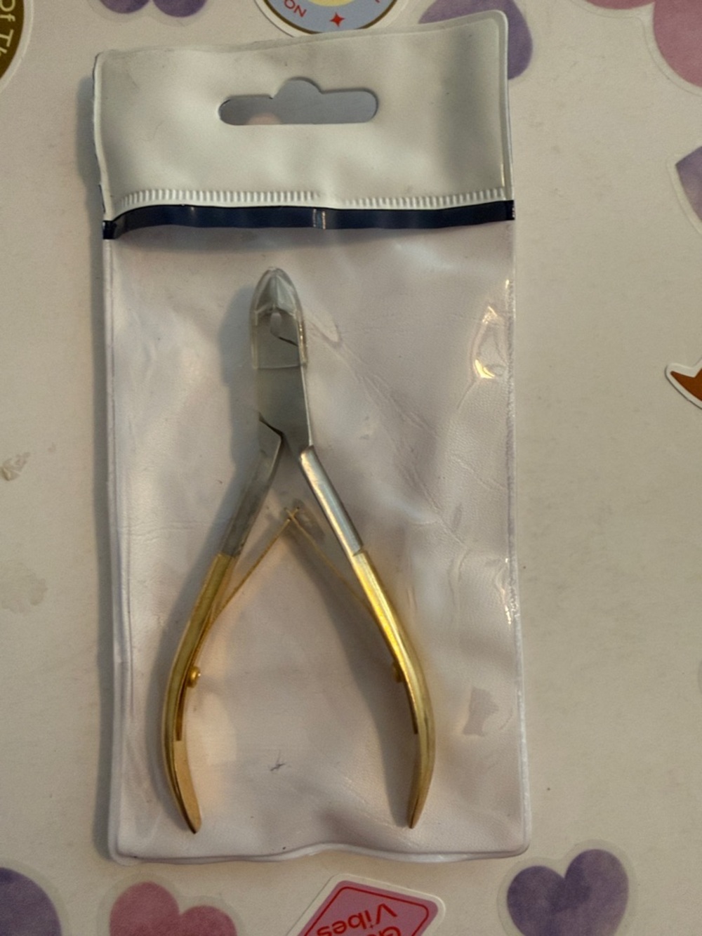 Gold Stainless Steel Cuticle Nipper – Precision Nail Tool